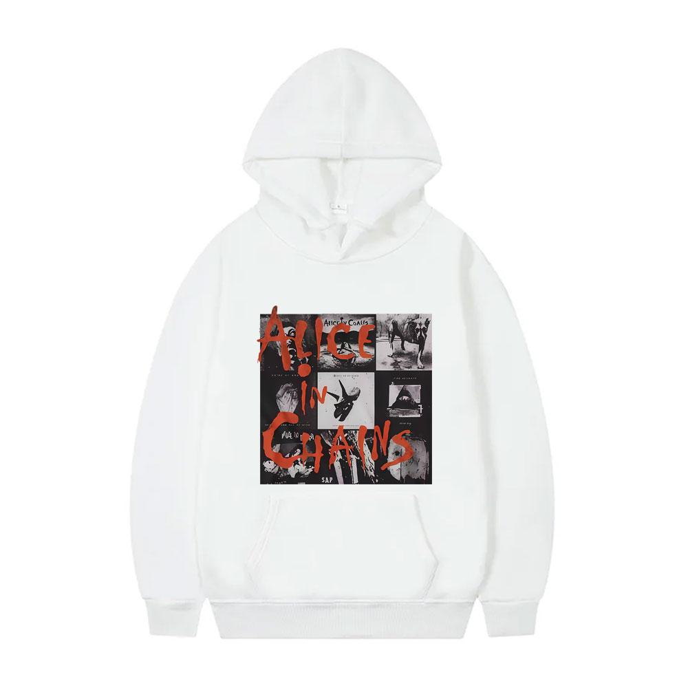Rockband Alice in Chains Albumcover Print Hoodie Männer Frauen Lässige Übergroße Pullover Hoodies Herren Hip Hop Mode Streetwear