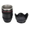 Simulation Camera Lens Cup Stainless Steel Coffee Cup Mugs with Retractable Lid Photographer Lovers
