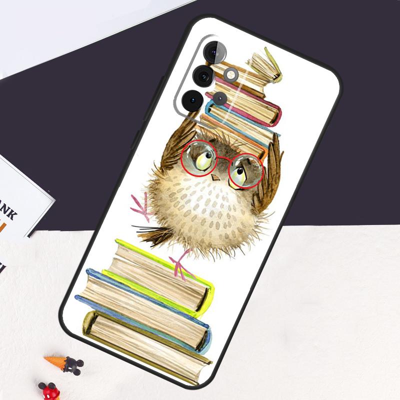 Cute Owl Cartoon Case For Samsung Galaxy A22 A16 A33 A36 A56 A26 A15 A55 A53 A35 A32 A52 A54 A34 A14 A05 A06