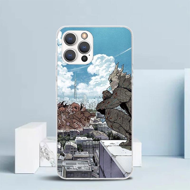 Kaiju No. 8 Anime Soft Cover for iPhone 16 17 Air 15 14 Pro Max 16E Phone Case 13 Mini 12 11 7 SE 8 Print Pattern Fit Cases 16 1