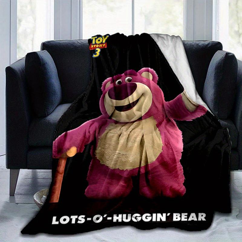 1 szt., Toy Story 3 Miś Lots-O-Huggin' Koc Dekoracja Domu, Koc na Kanapę, Koc Outdoorowy, Pomysł na Prezent, Koc Flanelowy, Odpowiedni do Sypialni