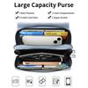Double Zipper Crossbody Square Mini Mobile Phone Bag European and American Retro Women's Shoulder Bag Multi-functional Wallet
