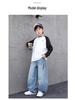 Boys' Spring & Autumn Straight Leg Cargo Jeans - Trendy Cool Style for 2026