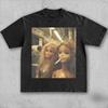 2026 Summer Womens Distressed Doll Face Meme TShirt  Cotton and Breathable Short Sleeve Streetwear Oversized Loose Casual