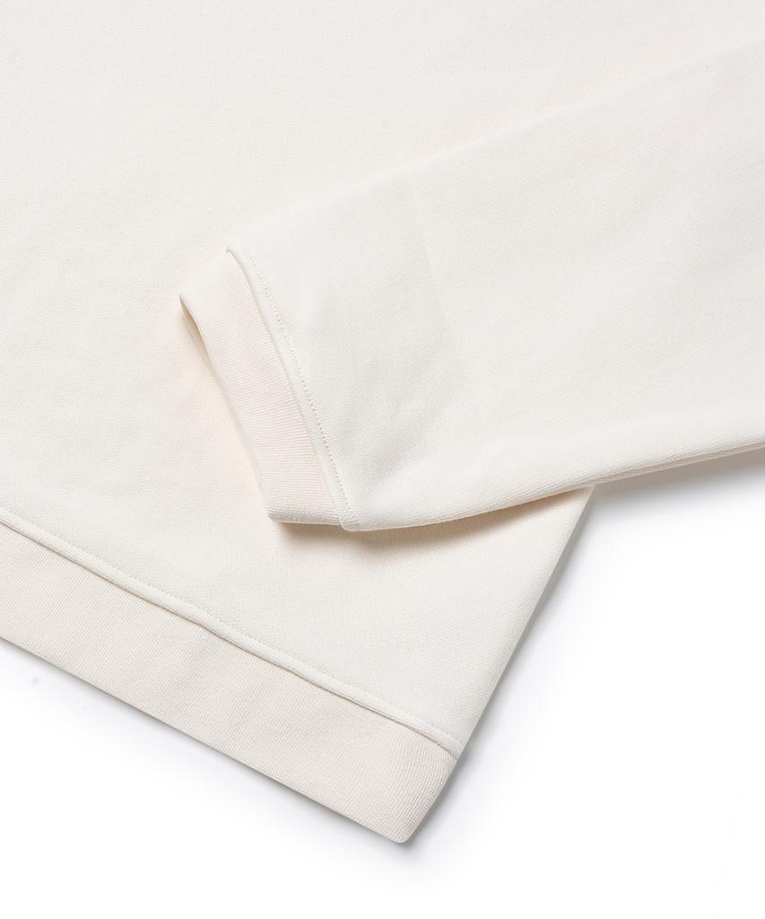 GAINSBORO V910 Square Henley Neck Sweatshirt_Off-White