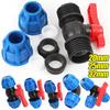 20/25/32mm PVC PE Tube Connector Water Pipe Fittings Water Splitter Tap Plastic Quick Valve Connector Garden Farm Irrigation