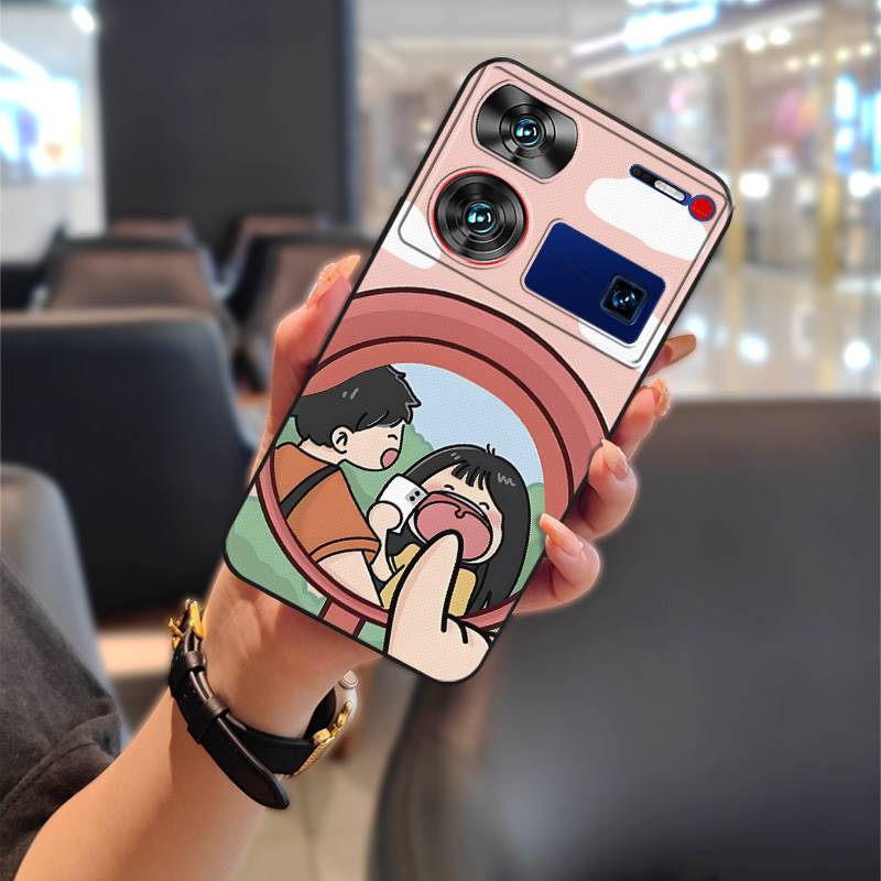 Nárazuvzdorné pouzdro na telefon Pouzdro na telefon Pro ZTE Nubia Z60 Ultra TPU Graffiti Módní design Pár Ochranné Protiprachové Roztomilé