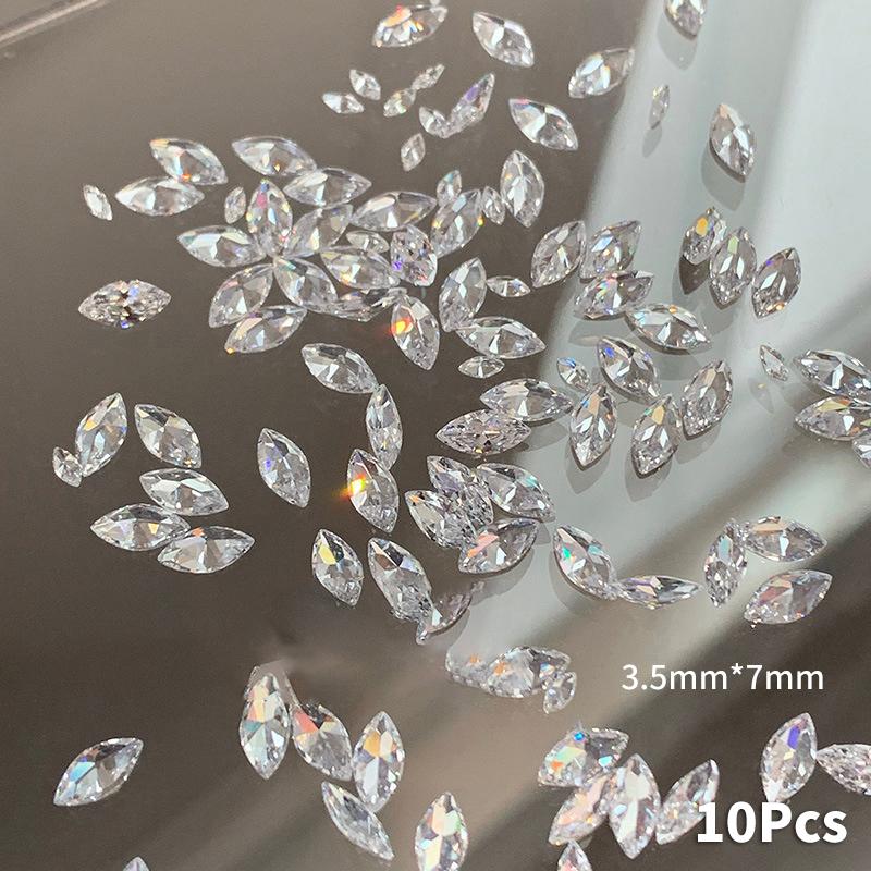 10Pcs Art Charms Nail Jewelry Set  Nail  Diamond Nail Decors