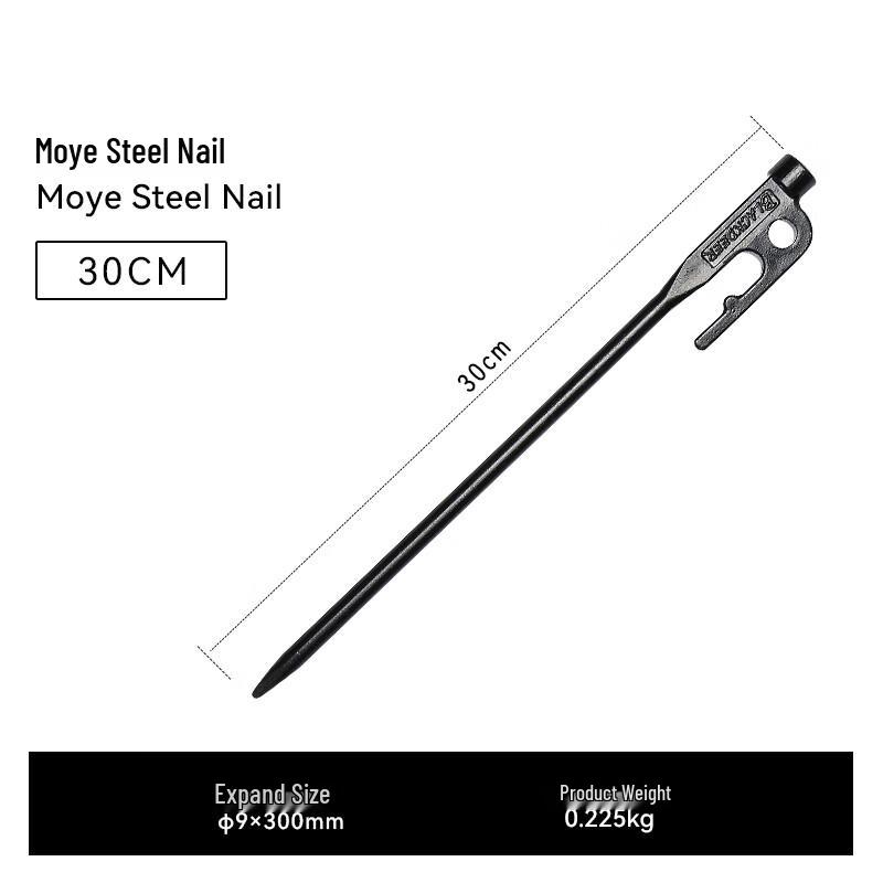 Black Deer Moye Heavy Duty Steel Tent Stakes