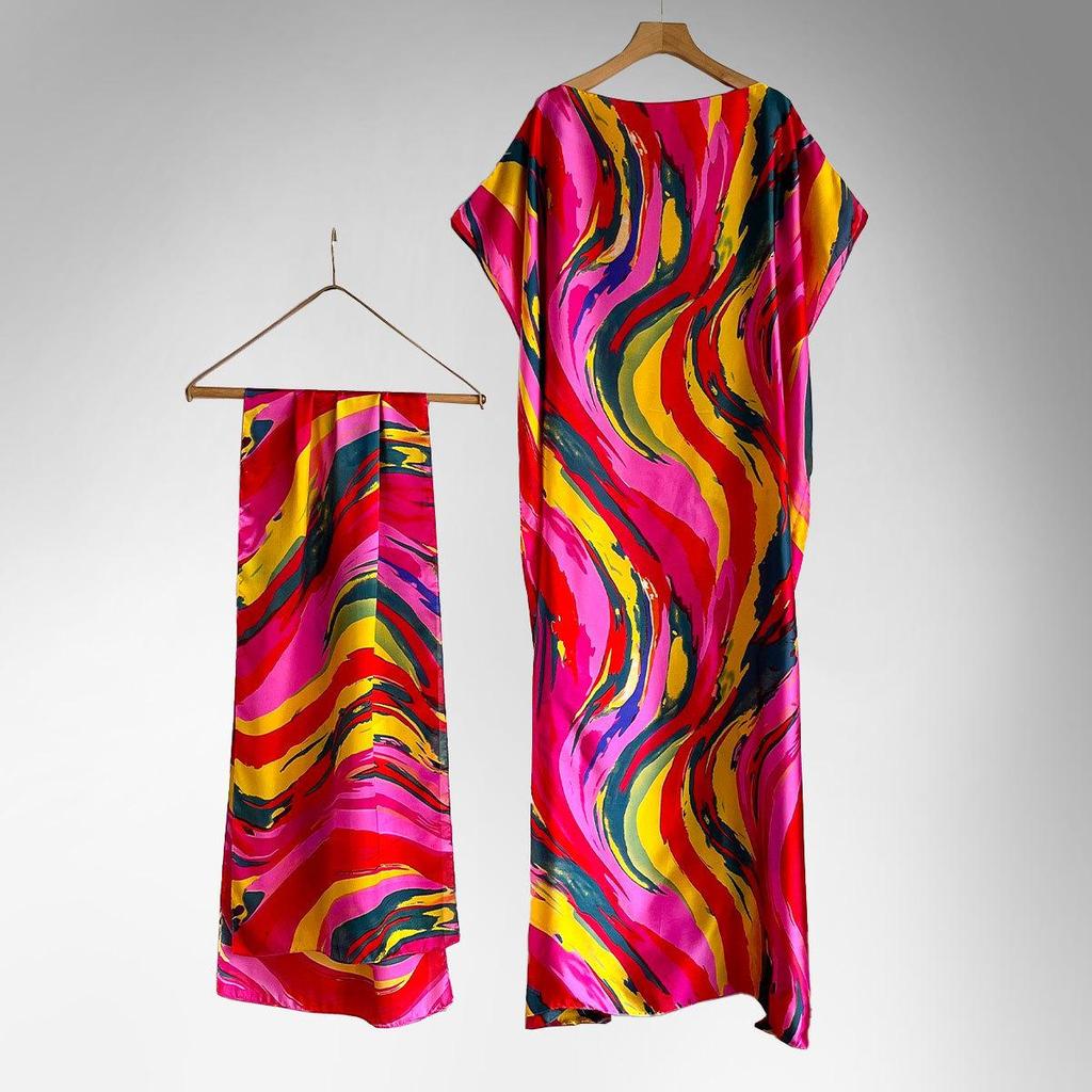 Middle Eastern Style Loose Long Dress Abaya for Women