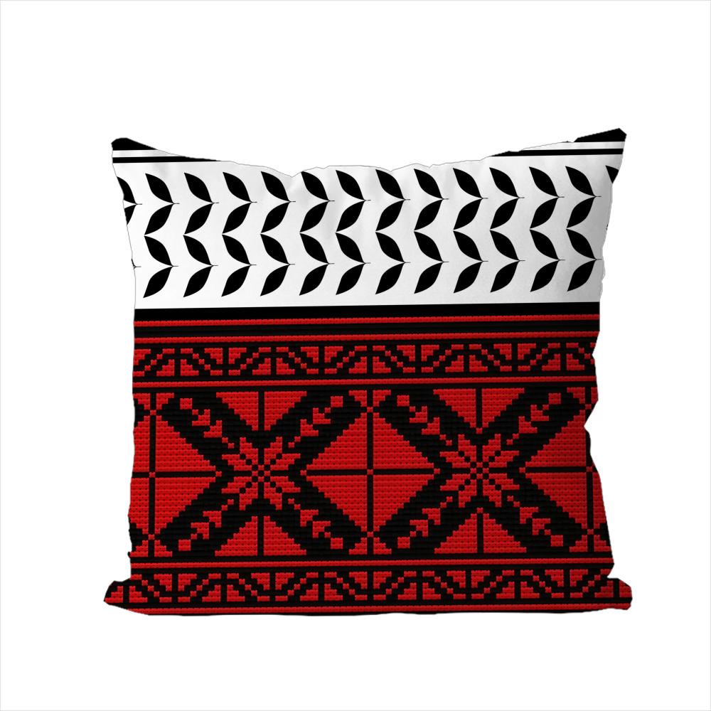 Arabic Keffiyeh Pillow Case For Car Sofa Decorative Home Doublesided Print Plush Square Throw Pillow Cushion Cover