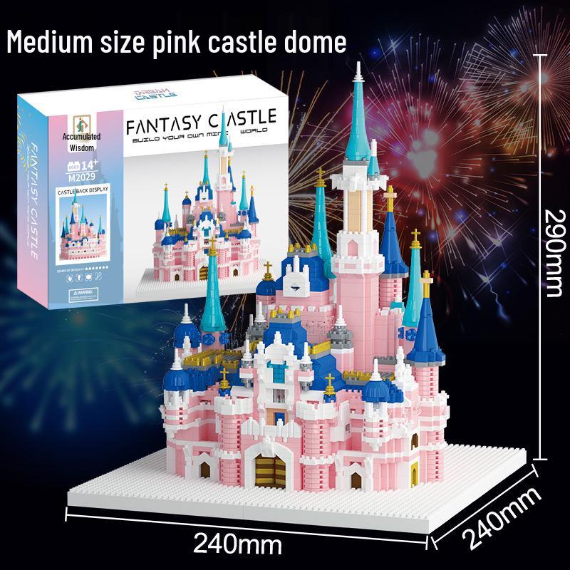 Princess Bouquet Cherry Blossom Castle Building Blocks - High Difficulty, Compatible for Girls' Birthday Gift