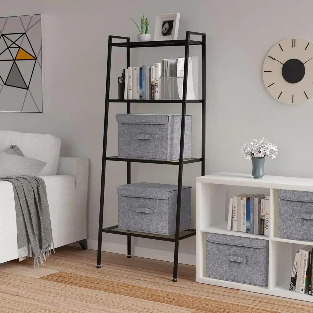 Collapsible Clothing Storage Basket with Lids Large-capacity Foldable Clothing Underwear Socks Storage Box for Storage Shelves