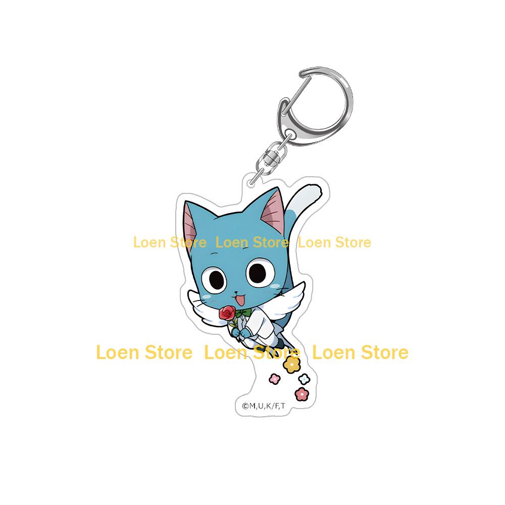 FAIRY TAIL 100 Years Quest Dress-up Natsu Dragneel Lucy Heartfilia Erza Scarlet Gray Fullbuster Chibi Anime Acrylic Keychain Toy