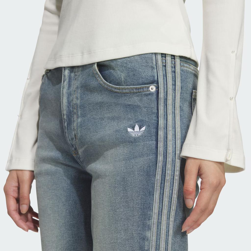 adidas Originals Lässiges Strick-Langarm-T-Shirt Damen Oberteile KS2382