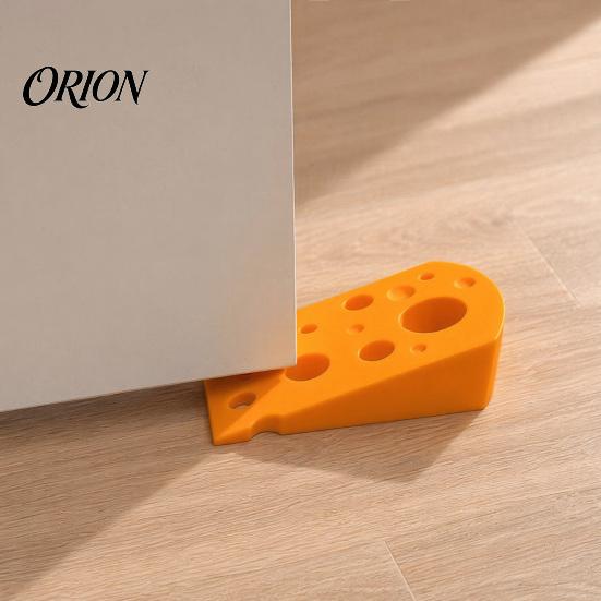 Wiederverwendbarer Türstopper 3D-gedruckter Käse-Türstopper, Rutschfester Türstopper, Stabile Basiskeil, Schützt Wände Möbel, Kreativ für Schlafzimmer Wohnzimmer