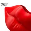 Artistic Lip Sculpture Decor Shaped Storage Box, Decorative 3D Printed PLA Sculpture, Unique Vanity Accessories Creative Art Ornament for Makeup