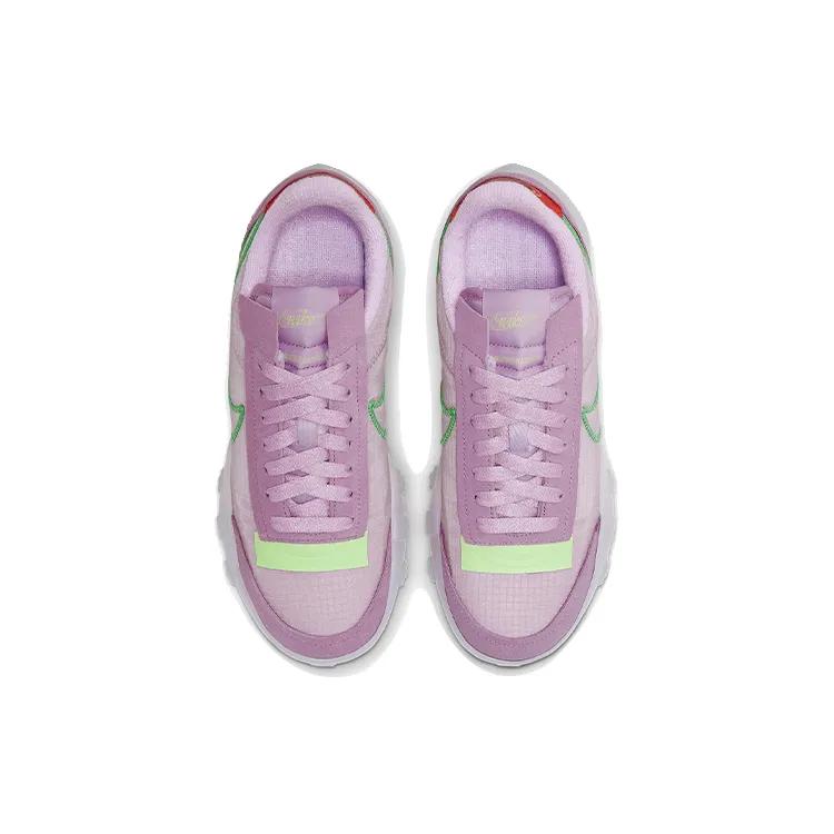 Nike Womens Waffle Racer 2X 'Light Arctic Pink' (women's Sizes) Light Arctic Pink / Grey / Barely Volt / Poison Green Casual Shoes CK6647 601