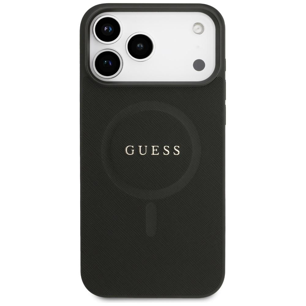Etui Guess Saffiano Classic Logo Magsafe Do Iphone 17 Pro Max Czarny