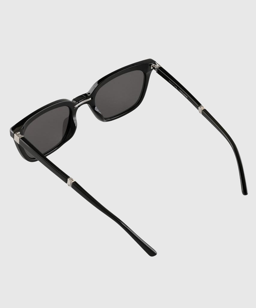Tuditeo Arc Unisex Oversized Square Retro Foldable Sunglasses C1 Black
