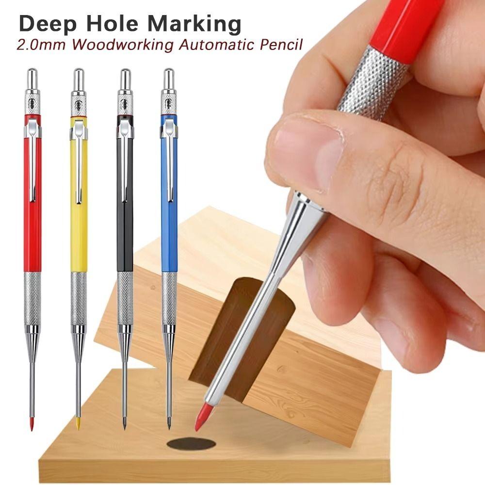 2.0mm Woodworking Pencil Long Head Mechanical Pencil Propelling Pencil  Woodworking Construction