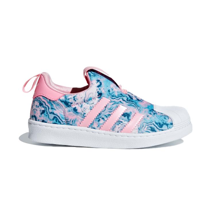 Adidas Originals SUPERSTAR 360 C Low top Kids' Skateboarding Shoes Pink Blue White Children Aged 3 7 Years Old CG6570