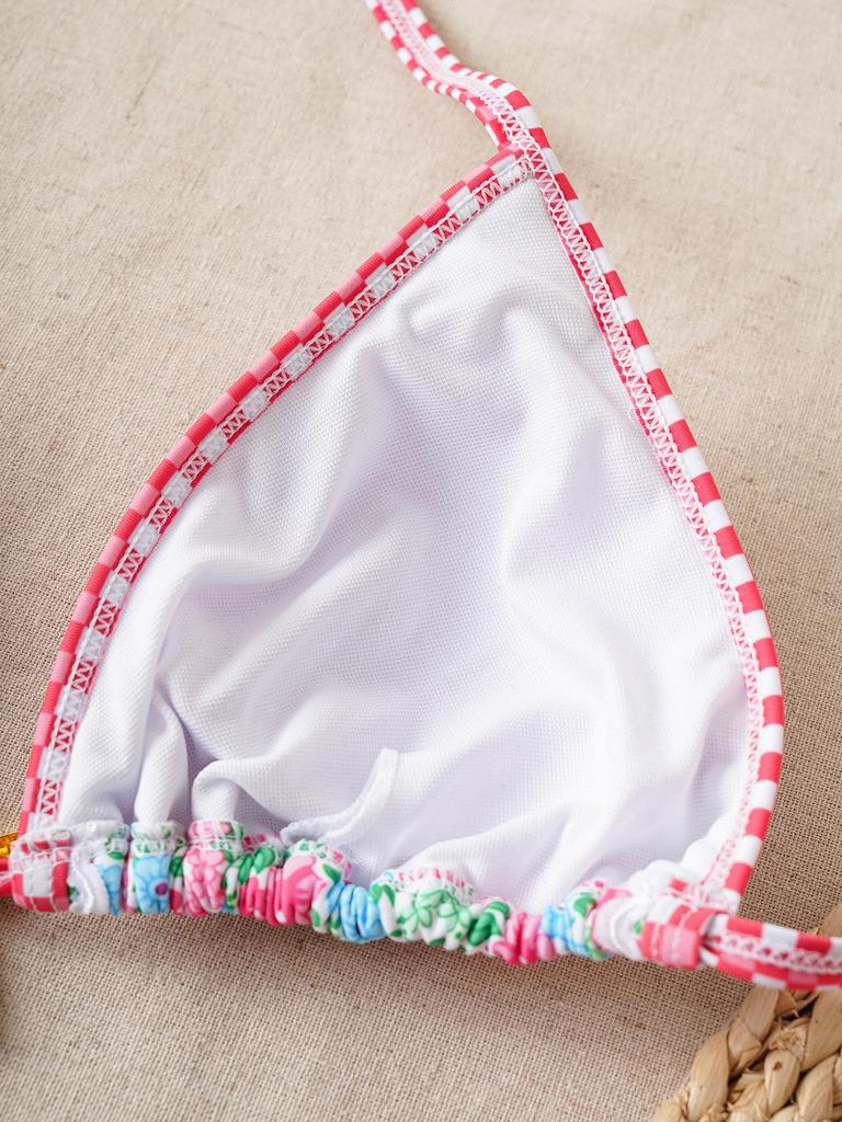 2025 Starfish Lace-up Triangle Bikini - European & American Style, Sexy Split Swimsuit for Women