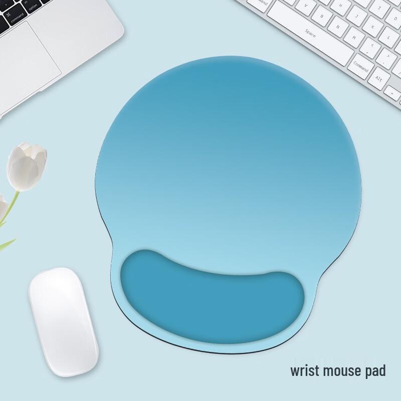 Fumede Gradient Blue Silicone Wrist Rest Set for Mouse and Keyboard