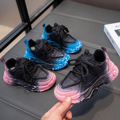 Children's Sneakers for Boy Chunky Versatile Girls Basketball Shoes School Causal Fashion Kids Sports Shoes Non-slip Soft Bottom