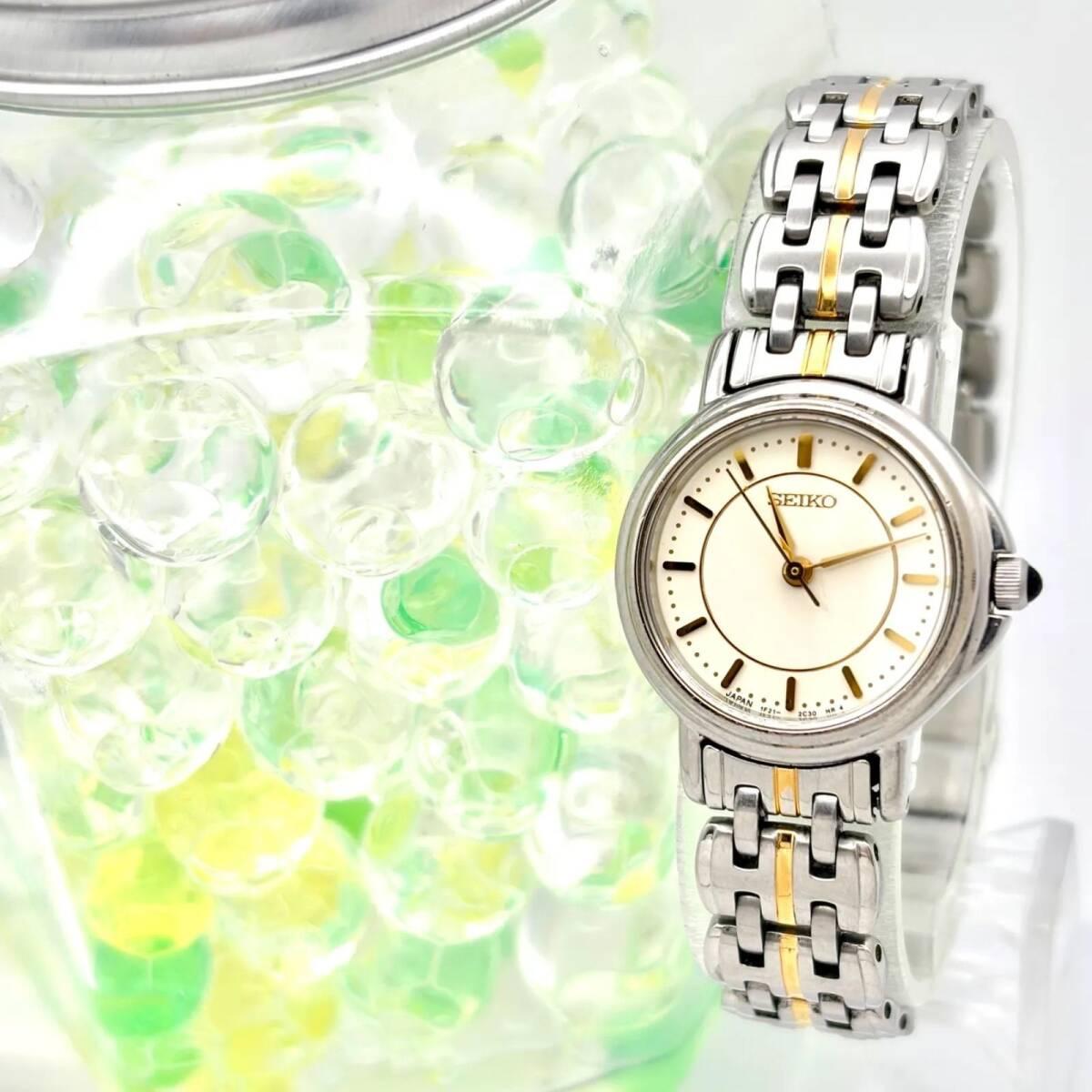[New battery] SEIKO Seiko ladies watch 1F21-0M00 150125