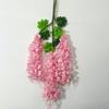 12pcs Long Branches Simulated Wisteria Hanging Trailing Flower String Silk Flower  Garland Display