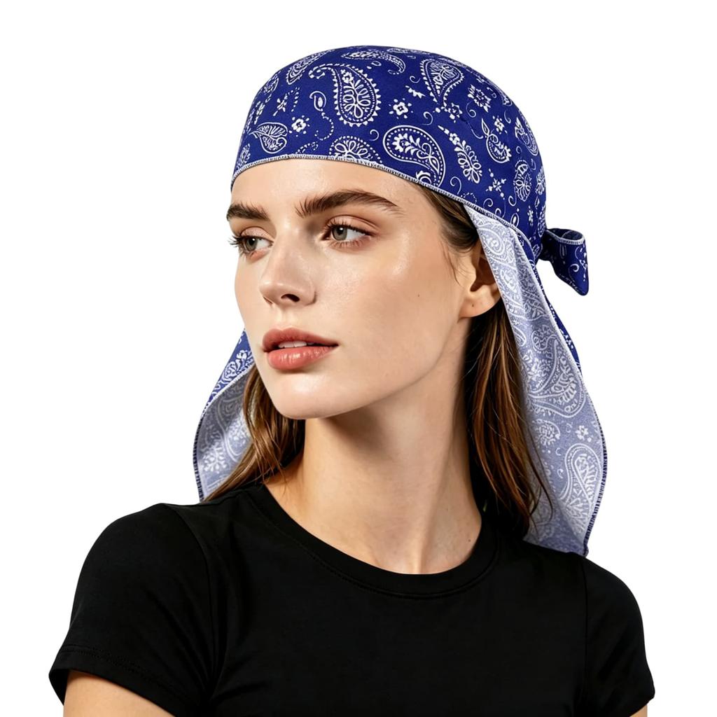 Unisex Sommer Atmungsaktiver Pullover Sonnenschutzmütze Blumenmuster Kopftuch Outdoor Sport Bandana Helm-Innenfutter