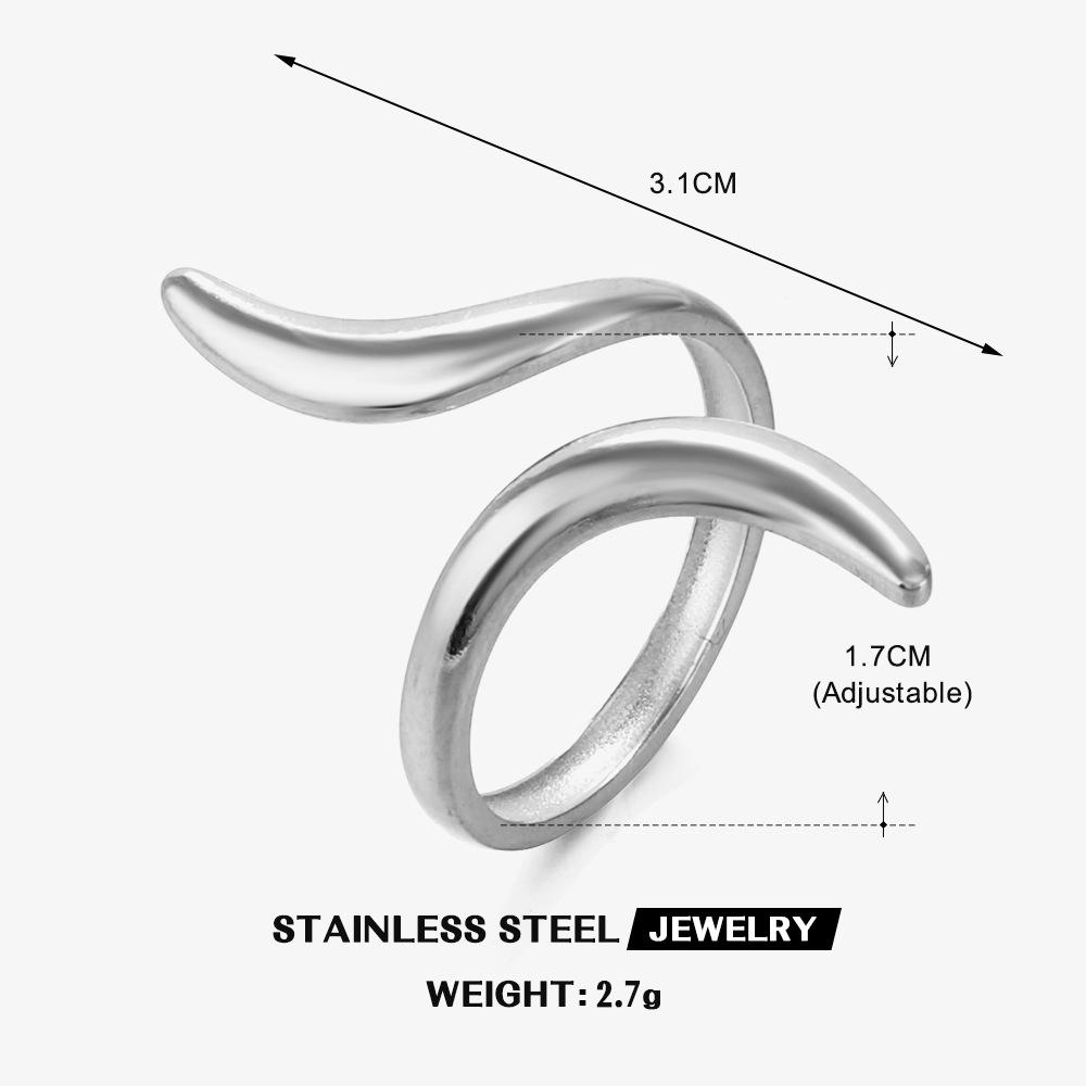 Stainless Steel Rings for Women Vintage Gold Color Never Fade Luxury Classic Rings Wedding Couple Rings Party Jewelry Gifts