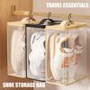 Portable Foldable Shoe Pouches For Men Women With Separate Sections Keep Footwear Clean During Trip And Daily Organization