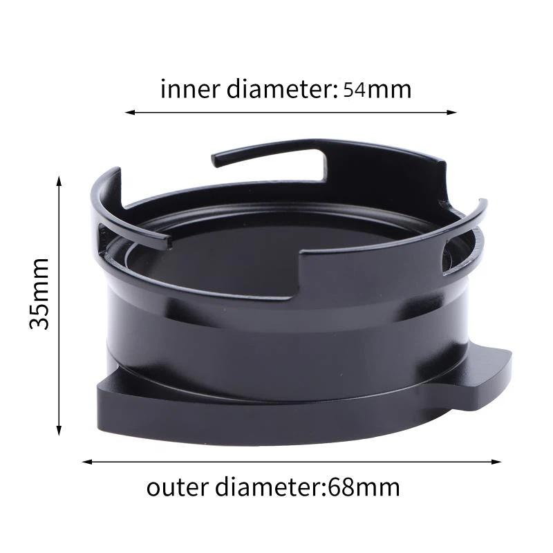 Drehbarer Kaffeemaschinen-Griffring aus Aluminiumlegierung Verhindert Kaffeespritzen Für Breville 8 Serie 3-Nasen-Siebträger 54mm