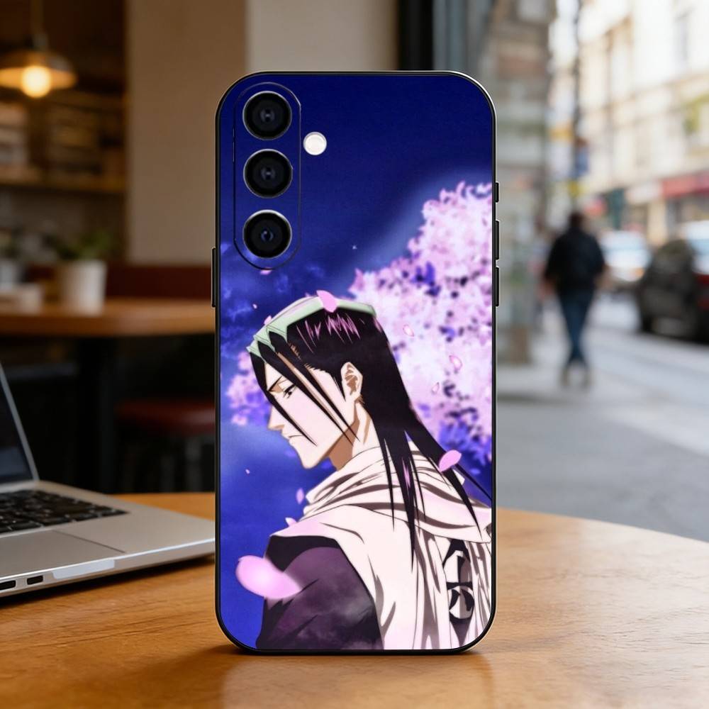 B-Bleach K-Kuchiki Byakuya Phone Case For Samsung Galaxy A73,A72,A71,A70,A53,A52,A51,Others Soft Black Cover
