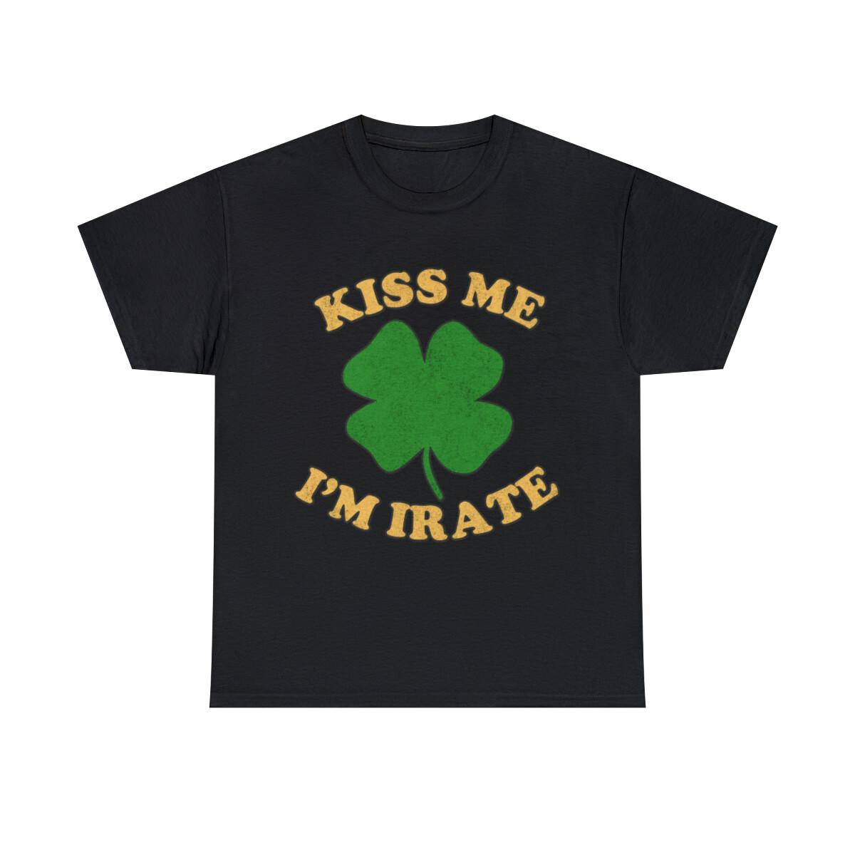 Kiss Me I m Irate Retro Graphic Tee Shirt, S-5XL XXL