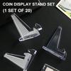 Versatile Acrylic Coin and Card Display Stands Durable Coin Stand Collection Display  Holder for Various Items