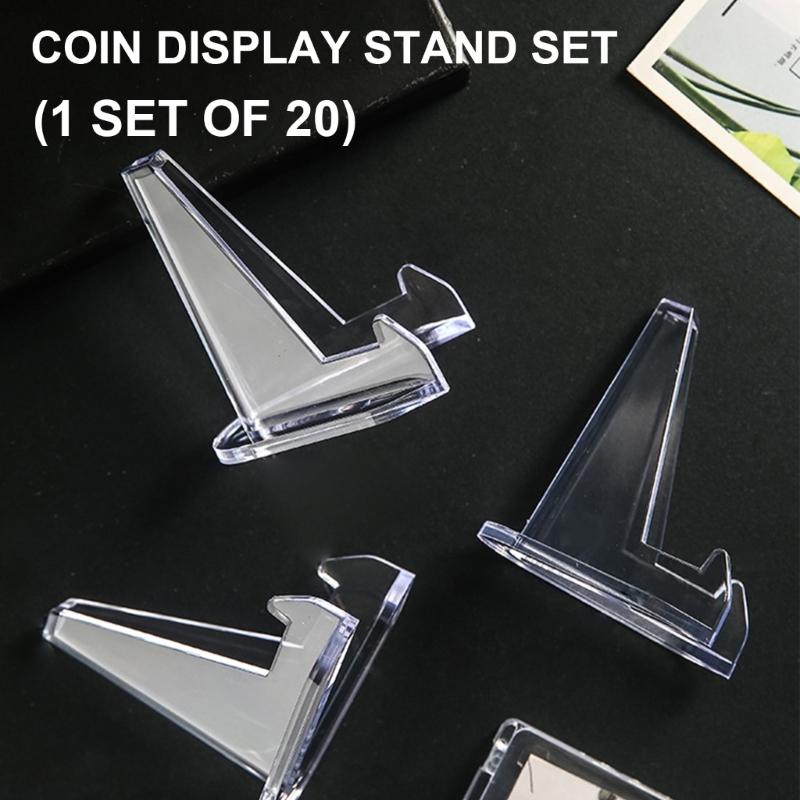 Versatile Acrylic Coin and Card Display Stands Durable Coin Stand Collection Display  Holder for Various Items