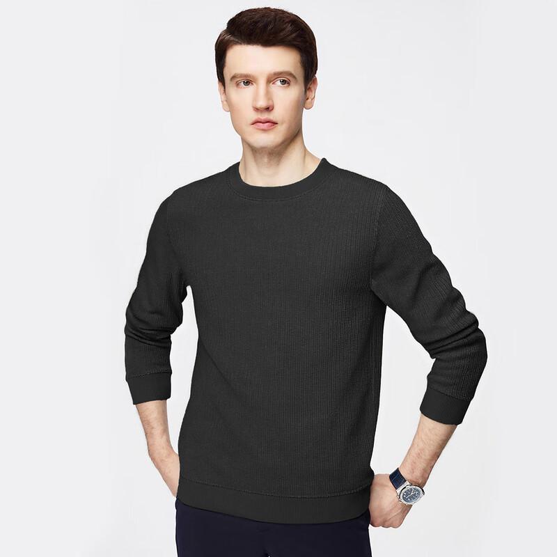 Men's Warm Fleece-Lined Brushed Long Sleeve T-Shirt