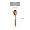 Wooden Small Spoon Coffee Spoon Honey Stirring Spoon Children's Tableware Retro Style Creative Wooden Spoon