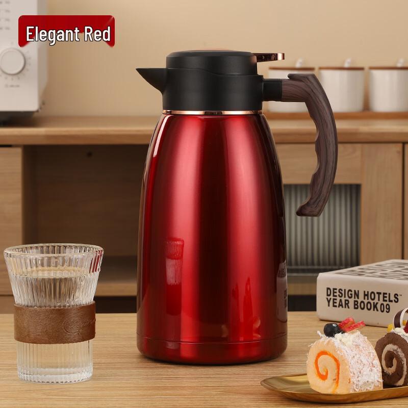 Shangqi Wooden Handle Elegant Vacuum Insulated Pot