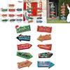 Placas de Direção para Festa de Natal com Estacas de Madeira para Decoração Festiva de Jardim