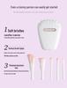 Portable 5-Piece Shell Makeup Brush Set with Mini Mirror