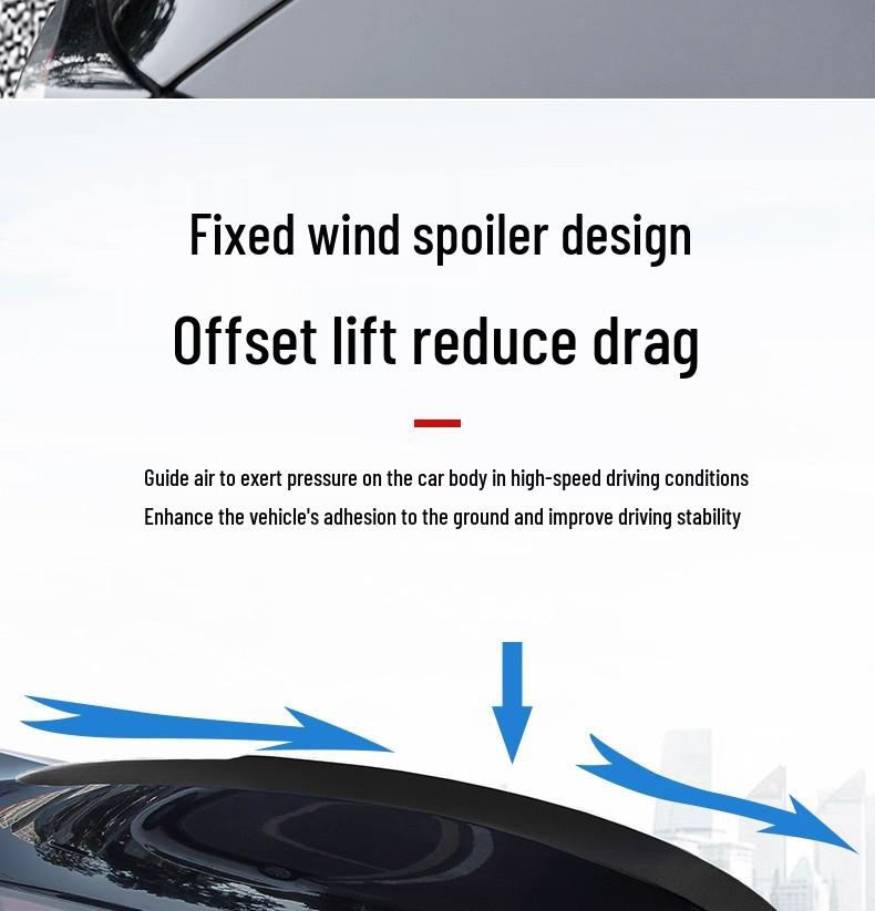 Tesla Model Y/3 Dry Carbon Fiber Tail Wing Sport Body Kit Accessories