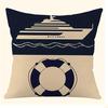 Vintage Nautical Compass Pillowcasesuitable For Sofa Car Bedroom Decorative Cushion Cover Pillow Cover