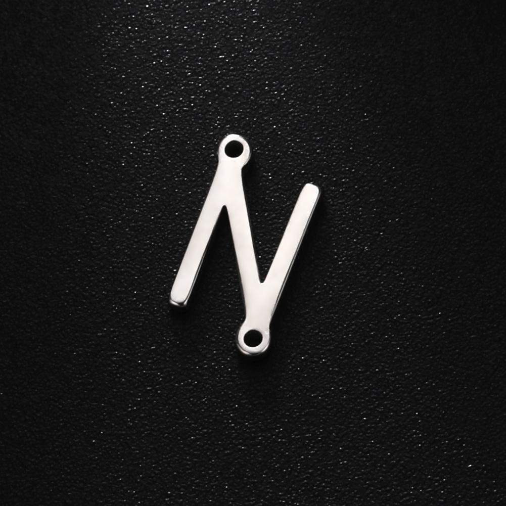 Cazador 5 Pcs/Lot Stainless Steel Gold Color Capital Letter DIY Charms for Jewelry 26 A-Z Alphabet Pendant for Necklace Bracelet