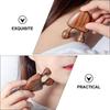 1pc Sandalwood Facial Massager for Eye & Nose Relief, Snail Shape Meridian Tool for Skincare, Relaxation, Beauty Care
