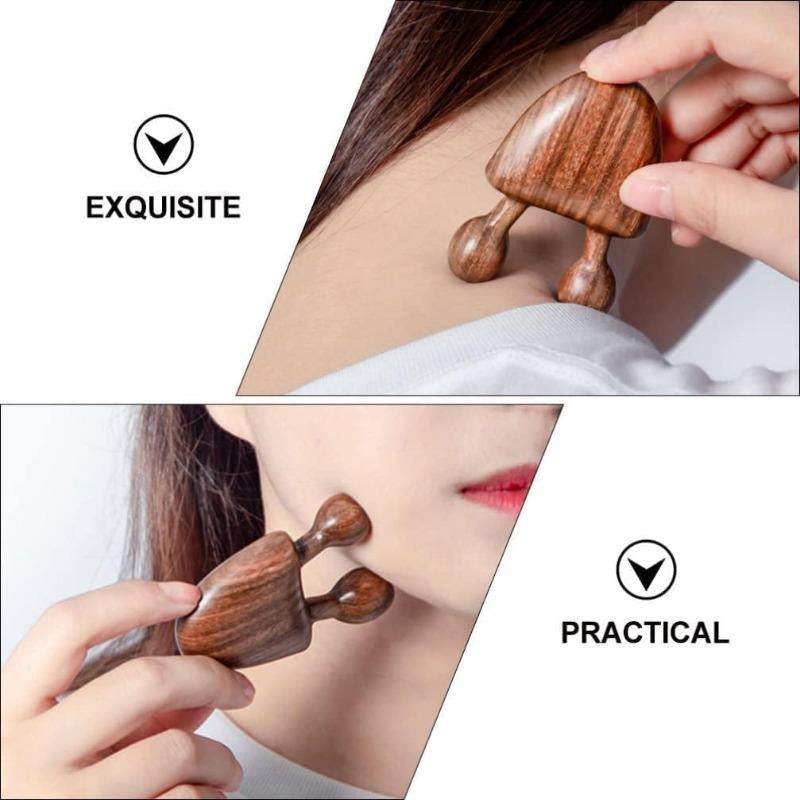 1pc Sandalwood Facial Massager for Eye & Nose Relief, Snail Shape Meridian Tool for Skincare, Relaxation, Beauty Care