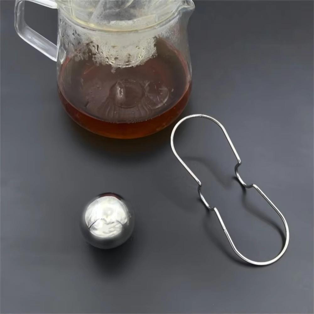 Keep Flavorful Espresso Chilling Ball with Holder Espresso Cooler Stainless Steel Frozen Ball  Bar